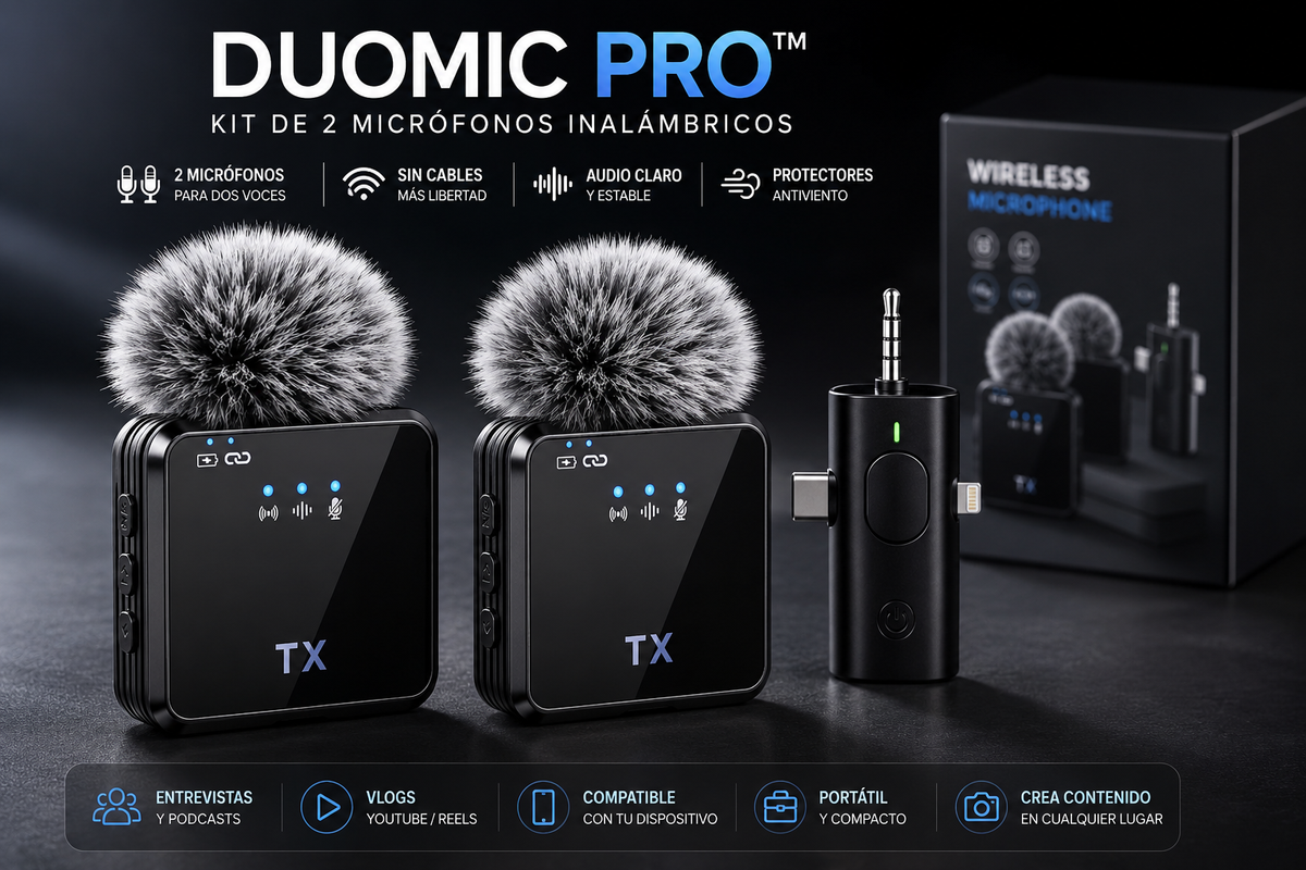 MICROFONO INALAMBRICO WIRELESS F-11 3 EN 1